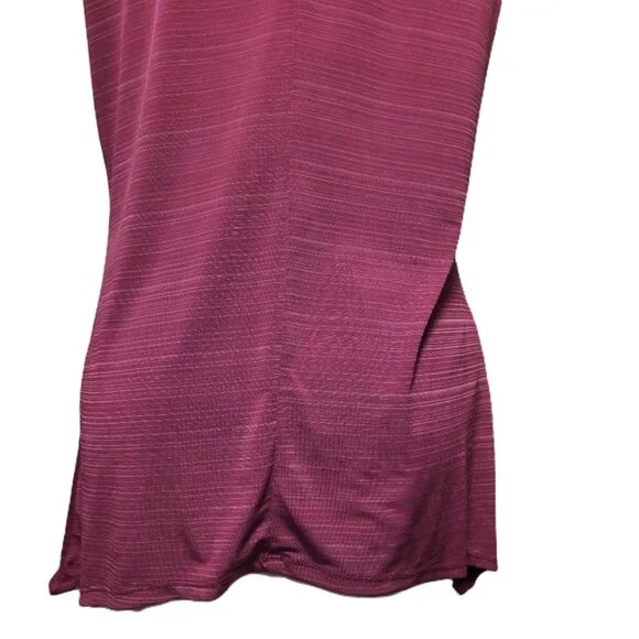 ❤️ 4/$20 Suzie in the City tank top Women's large Purple black V-neck front zip - Picture 11 of 13